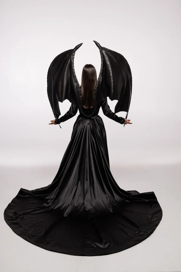 Bat Wings Costume, Demon Wings Black for Halloween, Adult Dragon Costume, Black Dragon Wings Cosplay - Image 9