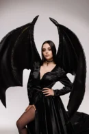 Bat Wings Costume, Demon Wings Black for Halloween, Adult Dragon Costume, Black Dragon Wings Cosplay