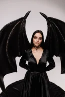 Bat Wings Costume, Demon Wings Black for Halloween, Adult Dragon Costume, Black Dragon Wings Cosplay