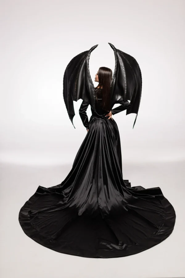 Bat Wings Costume, Demon Wings Black for Halloween, Adult Dragon Costume, Black Dragon Wings Cosplay - Image 3